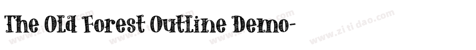 The Old Forest Outline Demo字体转换
